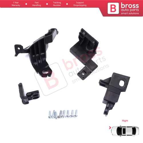 Headlight Holder Mount Repair Bracket Tab Set Right Side for Toyota Corolla MK12 E21 EA1 EH1 2019-On 81130-02T30