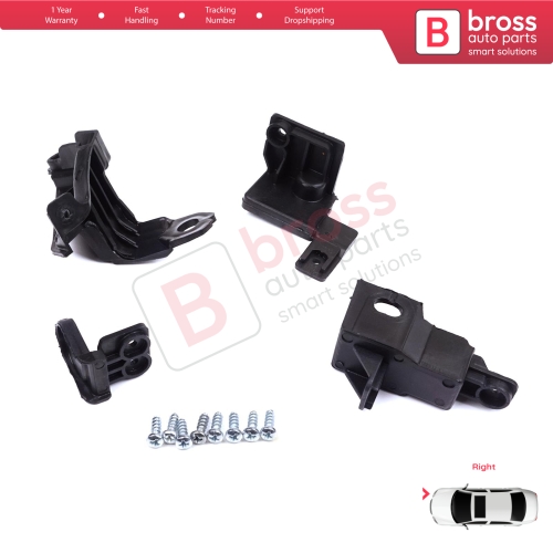 Headlight Holder Mount Repair Bracket Tab Set Right Side for Toyota Corolla MK12 E21 EA1 EH1 2019-On 81130-02T30