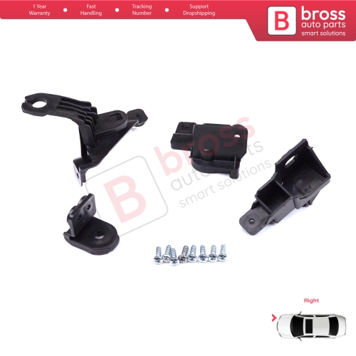 Headlight Holder Mount Repair Bracket Tab Set Right Side for Toyota Corolla MK12 E21 EA1 EH1 2019-On 81130-02T30