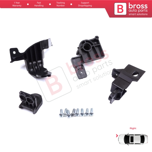 Headlight Holder Mount Repair Bracket Tab Set Right Side for Toyota Corolla MK12 E21 EA1 EH1 2019-On 81130-02T30