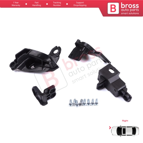 Headlight Holder Mount Repair Bracket Tab Set Right Side for Toyota Corolla MK12 E21 EA1 EH1 2019-On 81130-02T30