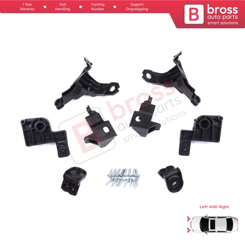 Headlight Holder Mount Repair Bracket Tab Set Right Left Side for Toyota Corolla MK12 E21 EA1 EH1 2019-On 81170-02T30 81130-02T30