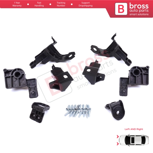 Headlight Holder Mount Repair Bracket Tab Set Right Left Side for Toyota Corolla MK12 E21 EA1 EH1 2019-On 81170-02T30 81130-02T30