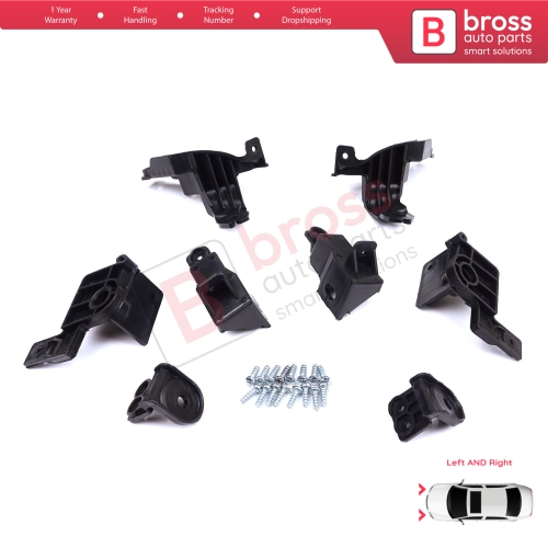 Headlight Holder Mount Repair Bracket Tab Set Right Left Side for Toyota Corolla MK12 E21 EA1 EH1 2019-On 81170-02T30 81130-02T30