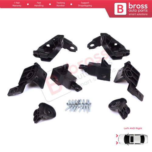 Headlight Holder Mount Repair Bracket Tab Set Right Left Side for Toyota Corolla MK12 E21 EA1 EH1 2019-On 81170-02T30 81130-02T30