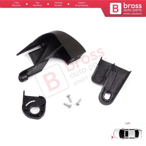 Headlight Holder Mount Repair Bracket Tab Set Left Side for Fiat Fiorino MK3 225 Citroen Nemo Peugeot Bipper 2007-2020 6212F4