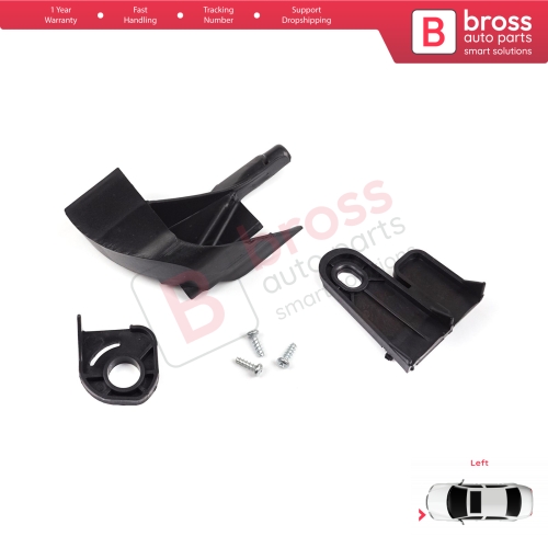 Headlight Holder Mount Repair Bracket Tab Set Left Side for Fiat Fiorino MK3 225 Citroen Nemo Peugeot Bipper 2007-2020 6212F4