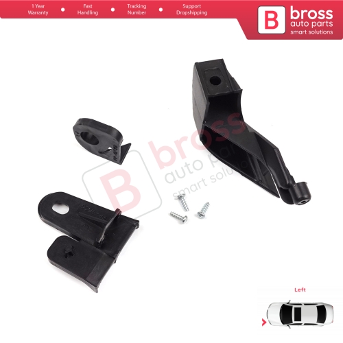 Headlight Holder Mount Repair Bracket Tab Set Left Side for Fiat Fiorino MK3 225 Citroen Nemo Peugeot Bipper 2007-2020 6212F4