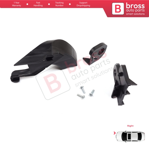 Headlight Holder Mount Repair Bracket Tab Set Right Side for Fiat Fiorino 225 MK3 Citroen Nemo Peugeot Bipper 2007-2020 6212F3