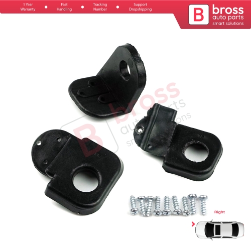 Headlight Holder Mount Repair Bracket Tab Set Right Side for Fiat Doblo Box MPV 119 223 2005-2010