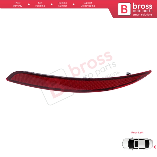 Rear Left Side Bumper Reflex Reflector for Fiat Tipo MK2 356 357 Egea 2015-On 4-Door Sedan 51998151