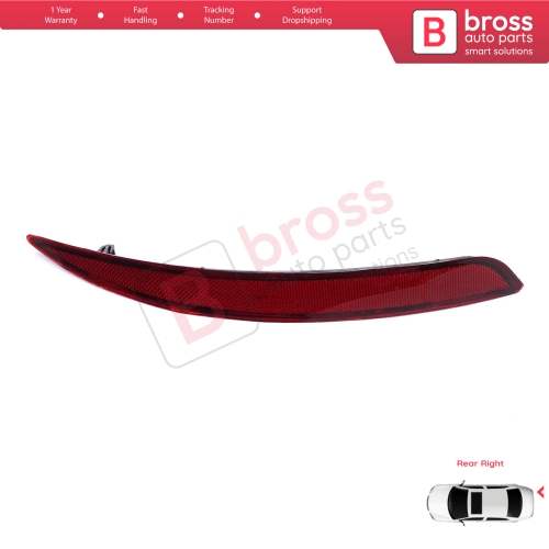 Rear Right Side Bumper Reflex Reflector for Fiat Tipo MK2 356 357 Egea 2015-On 4-Door Sedan 51998149