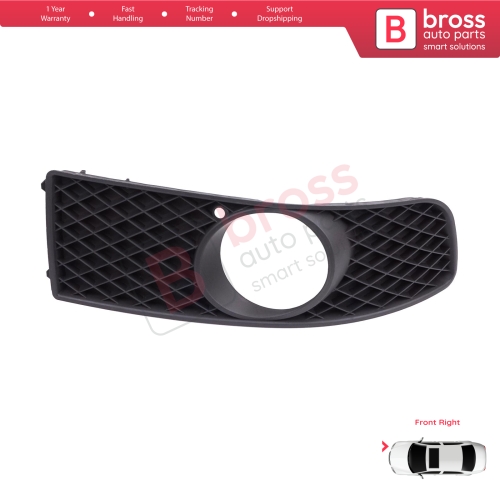 Front Bumper Fog Light Frame Housing Right for VW Polo MK3 6N2 1999-2001 Facelift 6N0853666C