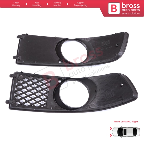 Front Bumper Fog Light Frame Housing Left Right for VW Polo MK3 6N2 1999-2001 Facelift 6N0853665C 6N0853666C