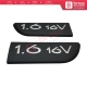 2 Pieces Black 1.6 16V Badge Emblem 8200209130 Left Right For Renault Megane MK2 Scenic MK2...