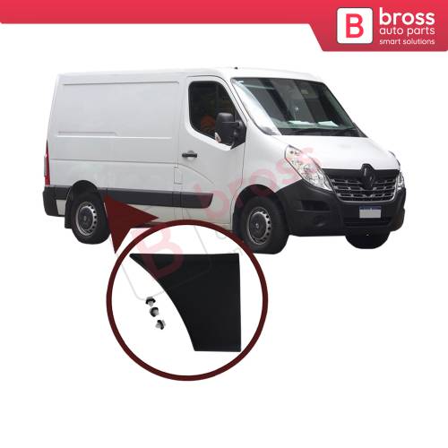 Bross Auto Parts - BSP960 Side Door Moulding Rub Strip Rear Right  768F30004R for Renault Master MK3 NV400 Movano