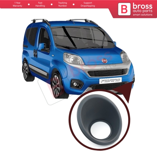 Fog Light Surround Frame Housing 7452TK Left Black for Fiat Fiorino Qubo Nemo Bipper...