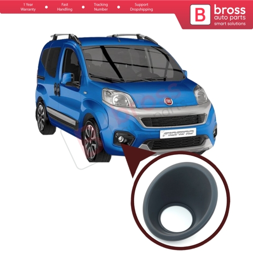 Fog Light Surround Frame Housing 7452TJ Right Black for Fiat Fiorino Qubo Nemo Bipper...