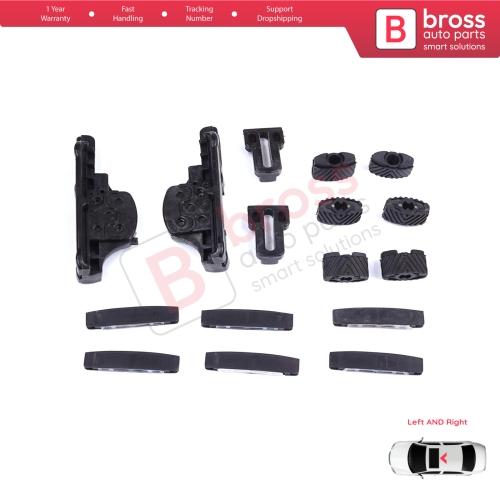 MySky Panoramic Roof Sunroof Slideway Ceiling Bracket 16 Pieces Set for Jeep Renegade BU B1 BV 2014-On SUV Van 77368445 46 