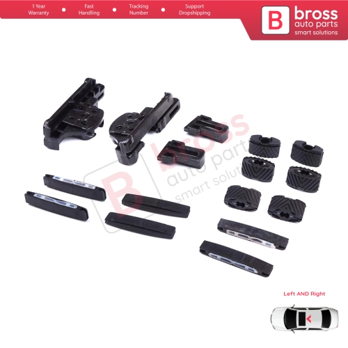 MySky Panoramic Roof Sunroof Slideway Ceiling Bracket 16 Pieces Set for Jeep Renegade BU B1 BV 2014-On SUV Van 77368445 46 