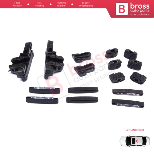 MySky Panoramic Roof Sunroof Slideway Ceiling Bracket 16 Pieces Set for Jeep Renegade BU B1 BV 2014-On SUV Van 77368445 46 