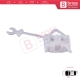 Window Regulator Repair Clips Front Left Door for Fiat Panda MK3 169 2003-2012 3/5 Door 46803652...