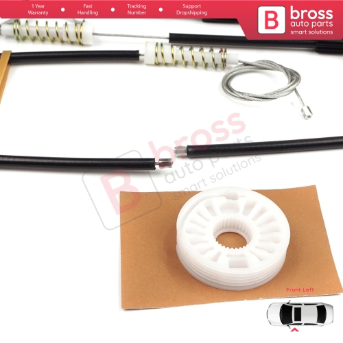 Window Regulator Repair Kit Front Left for Audi A8 S8 Quattro MK2 D3 4E 4E2 4E8 2002-2010 4E0837461B...