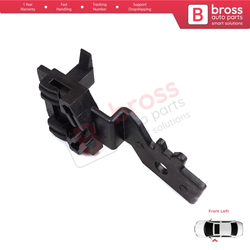 Window Regulator Repair Clips 1 Front Left for Nissan Primera P12 WP12 2001-2008 Qashqai MK1 J10 NJ10 JJ10E 2006-2013 80771AV601...