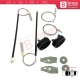 Window Regulator Repair Kit Rear Left Right for Peugeot 206 CC 2D T16 2000-2008 2-Door Coupe Cabrio 922457 922458